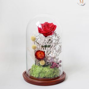 Red Flower Garden in Dome