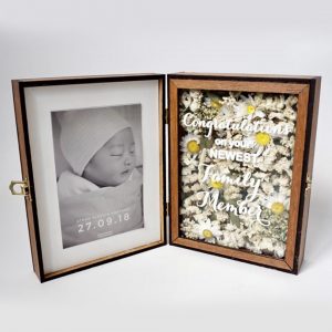 Dried Flower Baby Born Memory Box