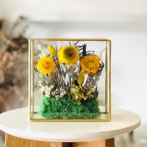 Dried Yellow Flower Aqua