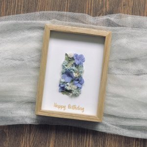 Alphabetic 3D Dried Flower Frame - I